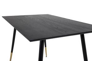 Table à manger DIPP DT85 Noir - Bois manufacturé - Textile - 85 x 75 x 120 cm