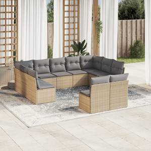 Gartensitzgruppe K378(11-tlg) Beige - Massivholz - 69 x 62 x 62 cm