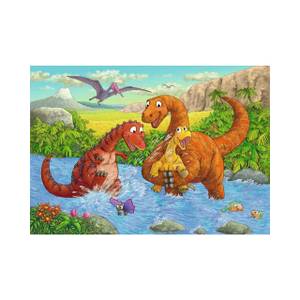 Puzzle Dinosaurier La Rau 2x24 Teile Papier - 20 x 4 x 28 cm