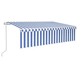 Auvent rétractable 3014350-2 Bleu - Blanc - 600 x 300 cm