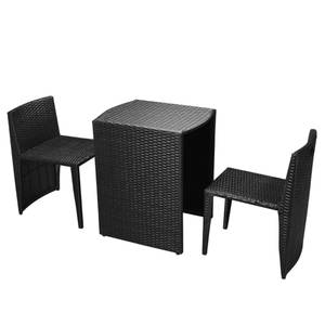 Bistro-Set-k04 ( 3-tlg ) Schwarz