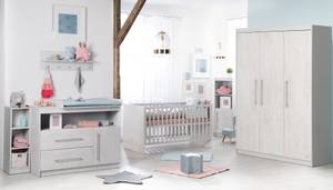 Babyzimmer-Set Maren 2 II (3-teilig) Grau - Holzwerkstoff