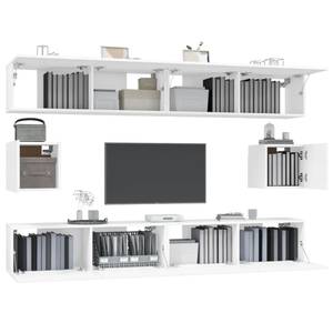 TV-Schrank 6er Set D751 Weiß