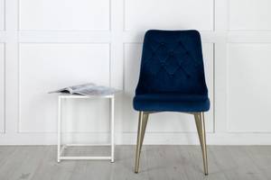 Chaise de salle à manger VelvetDeluxe Bleu foncé