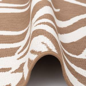 Outdoor Teppich Cape Cod  Blätter Beige - Ecru - 133 x 190 cm