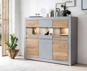 Highboard CASABLANCA Grau - Holzwerkstoff - 165 x 132 x 42 cm