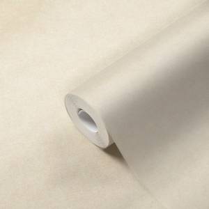 Papier peint uni beige Beige - Blanc crème