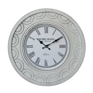 Horloge murale Aronia Blanc - Bois manufacturé - 5 x 50 x 50 cm