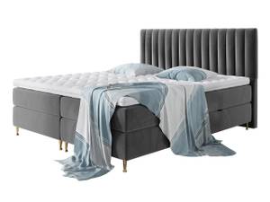 Boxspringbett Elegance Grau - Breite: 188 cm