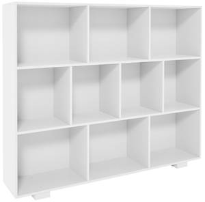 Bücherregal Peoria Weiß - Holzwerkstoff - 120 x 100 x 24 cm