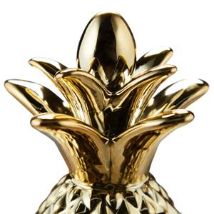 Tirelire ananas doré Doré - Céramique - Matière plastique - 11 x 24 x 11 cm