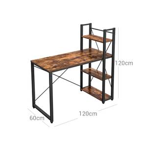 Schreibtisch Computertisch Braun - Holzwerkstoff - 60 x 120 x 120 cm