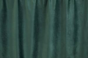Samtvorhang mit Haken Grün - Kunststoff - 150 x 6 x 37 cm