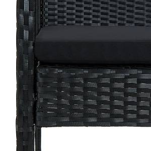 Garten-Sofa-Set Schwarz