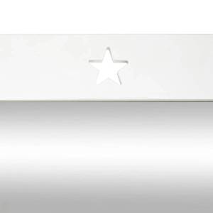 Stehspiegel mit Ablage, weiß, 102 x 46 Weiß - Holzwerkstoff - 40 x 102 x 47 cm