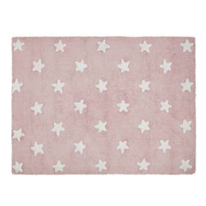 Teppich Stars Pink - Naturfaser - Textil - 120 x 1 x 160 cm