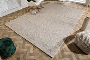 Teppich WOOL XXL Grau - Naturfaser - Textil - 350 x 1 x 240 cm