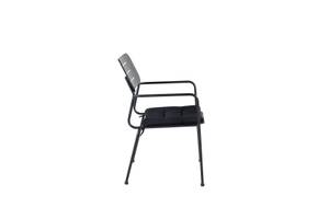 Chaise de jardin Nicke lot de 2 Noir