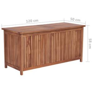 Garten-Aufbewahrungsbox Braun - Massivholz - Holzart/Dekor - 120 x 58 x 120 cm