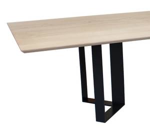 Table de repas Slim Marron - Bois massif - Bois/Imitation - 200 x 75 x 100 cm