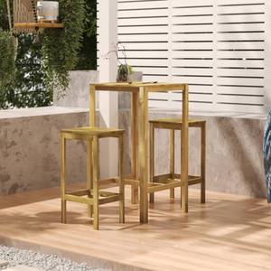 Gartenbar Set (3-teilig) 3096639 Braun - Massivholz - Holzart/Dekor - 60 x 110 x 60 cm