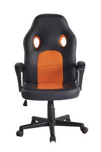 Chaise de bureau Elbing Noir - Orange