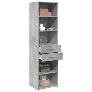 Highboard DE3227 Grau - Holzwerkstoff - 43 x 185 x 50 cm