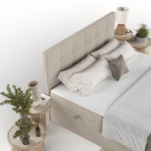 Boxspringbett Lean mit Bettkasten Beige - Breite: 140 cm