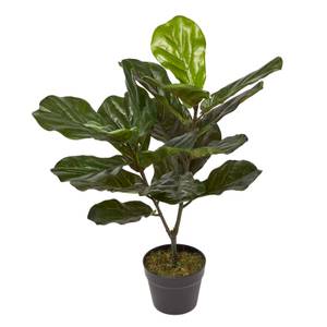 Ficus Lyrata – Geigenfeige künstlich Grün - Kunststoff - 16 x 75 x 75 cm