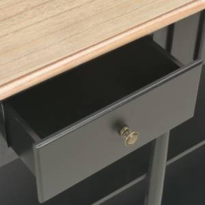 Console 297422 Noir - Bois manufacturé - Métal - 30 x 76 x 120 cm