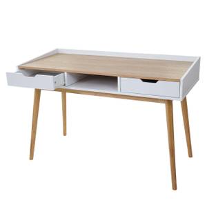 Schreibtisch HWC-A70 Braun - Holzwerkstoff - 120 x 80 x 55 cm