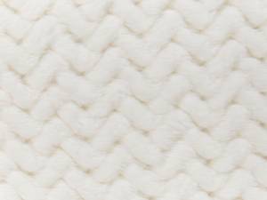 Plaid SURMI Blanc crème - Blanc - Largeur : 150 cm