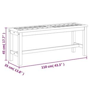 Gartenbank 3028126 Breite: 110 cm