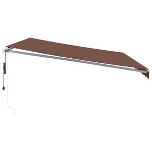 Auvent rétractable 3006542-4 Marron - 350 x 500 cm