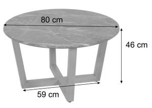 Couchtisch M61 Grau - Holzart/Dekor - Holz teilmassiv - 80 x 46 x 80 cm