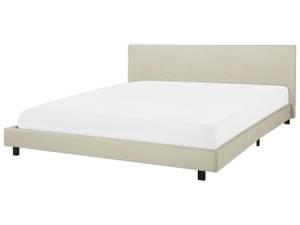 Doppelbett ALBI Beige - Schwarz - Breite: 190 cm