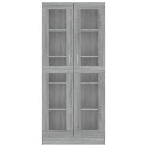 Vitrinenschrank 3005130-2 Eiche Grau Dekor - Höhe: 186 cm