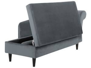 Chaise longue LUIRO Noir - Gris - Gris lumineux