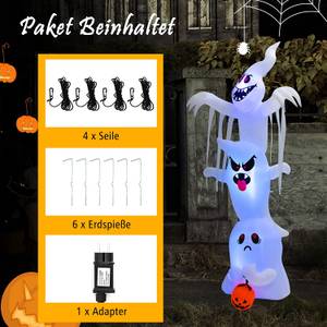 310cm Aufblasbare  Halloween-Geister Weiß - Textil - 90 x 310 x 140 cm