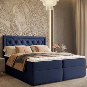 Boxspringbett Maestro Blau - Breite: 160 cm