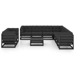 Salon de jardin (lot de 10) 3009856-2 Anthracite - Noir