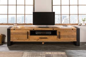 TV-Lowboard THOR Braun - Metall - Massivholz - 200 x 50 x 45 cm