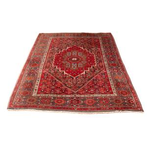 Hamadan - 200x127cm Rot - Naturfaser - 127 x 1 x 200 cm