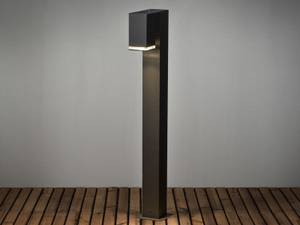LED Pollerleuchte Schwarz Höhe 100cm Schwarz - Metall - Kunststoff - 8 x 100 x 19 cm