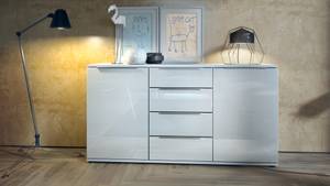 Linio V1 Sideboard Hochglanz Weiß - Weiß