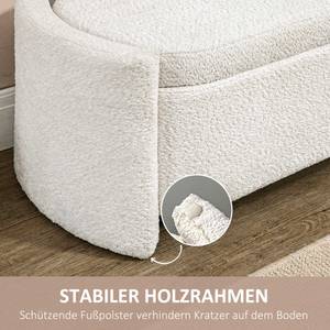 Sitzhocker mit Stauraum 838-426V00CW Weiß - Textil - 44 x 46 x 105 cm