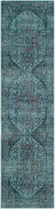 Läufer Ambrosine Mischgewebe - Hellblau - 66 x 243 cm