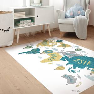 Mappamondo con mongolfiere 270 x 180 cm