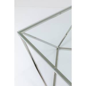 Couchtisch Cristallo Silber - Glas - 80 x 45 x 80 cm