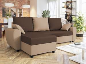 Ecksofa Fiona Beige - Braun